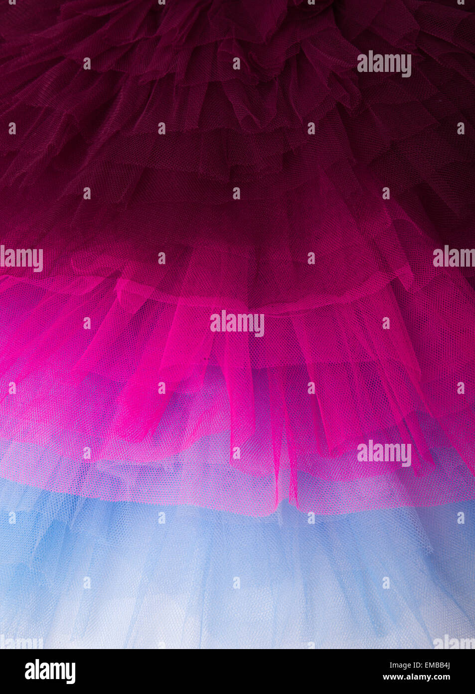 Layers of netting from Tutus. Stock Photo