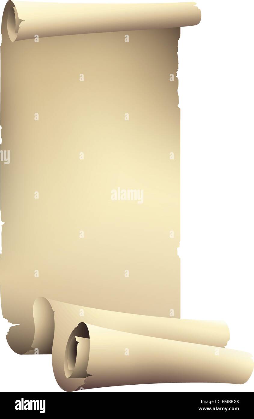 Old paper rolled banner Stock Vector Image & Art - Alamy
