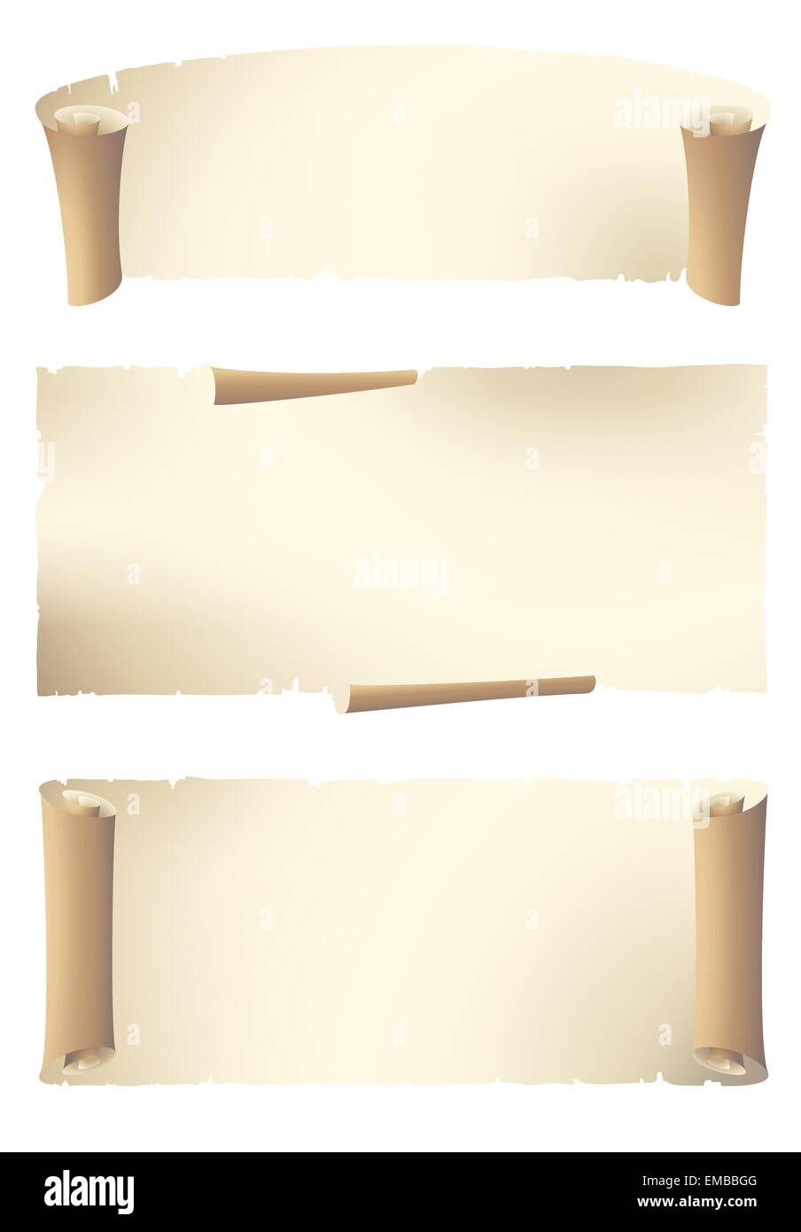 Old paper rolled banner Stock Vector Image & Art Alamy