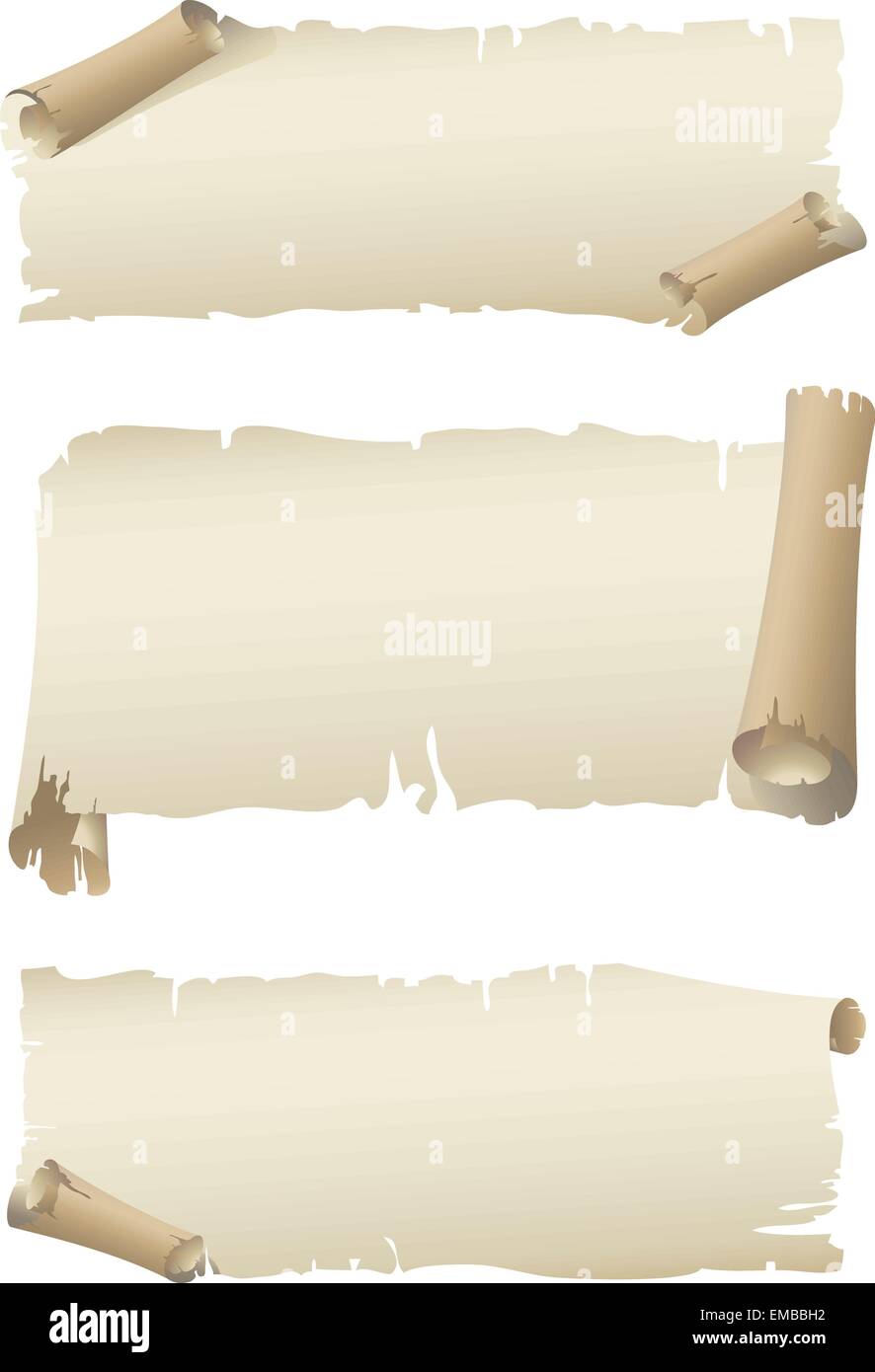 Old paper rolled banner Stock Vector Image & Art Alamy
