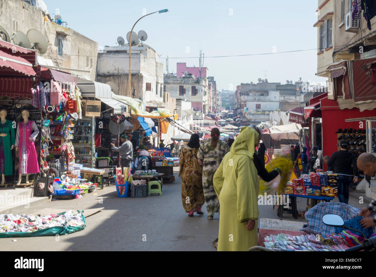 Open air market in Casablanca, Morocco Stock Photo