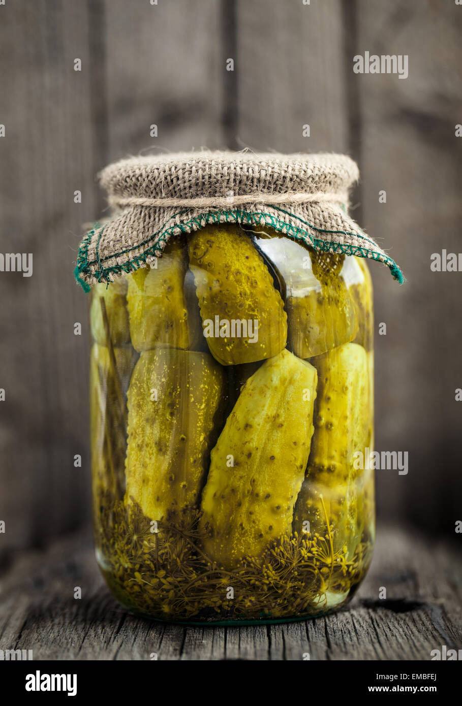 Jar of pickles Stock Photo Alamy