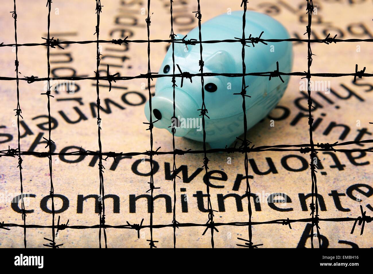 Borrower commitment concept Stock Photo