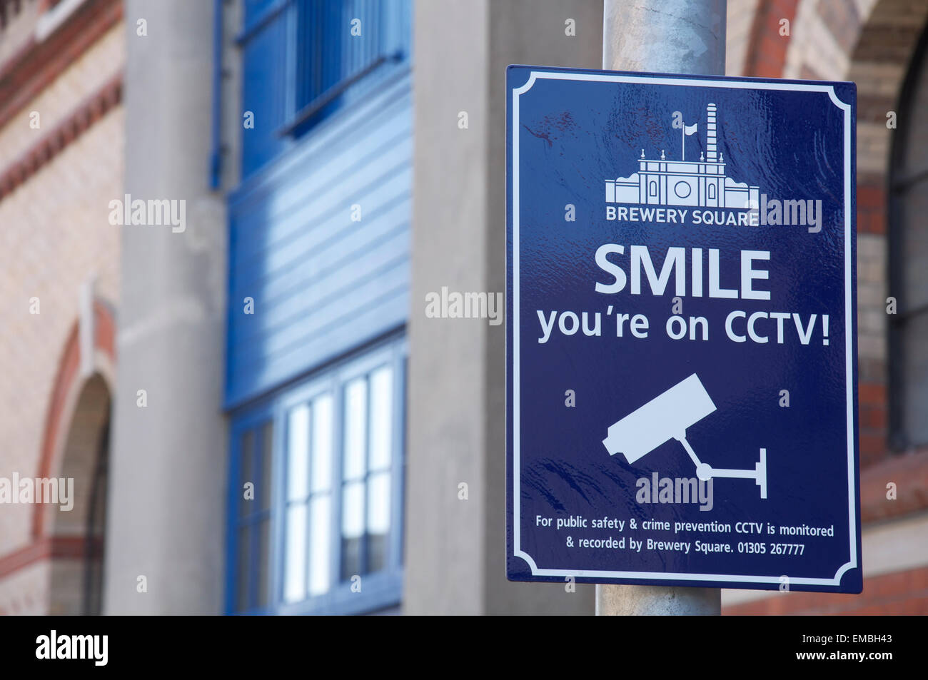 Quirky British humour. SMILE you're on CCTV. An amusing sign informs us ...