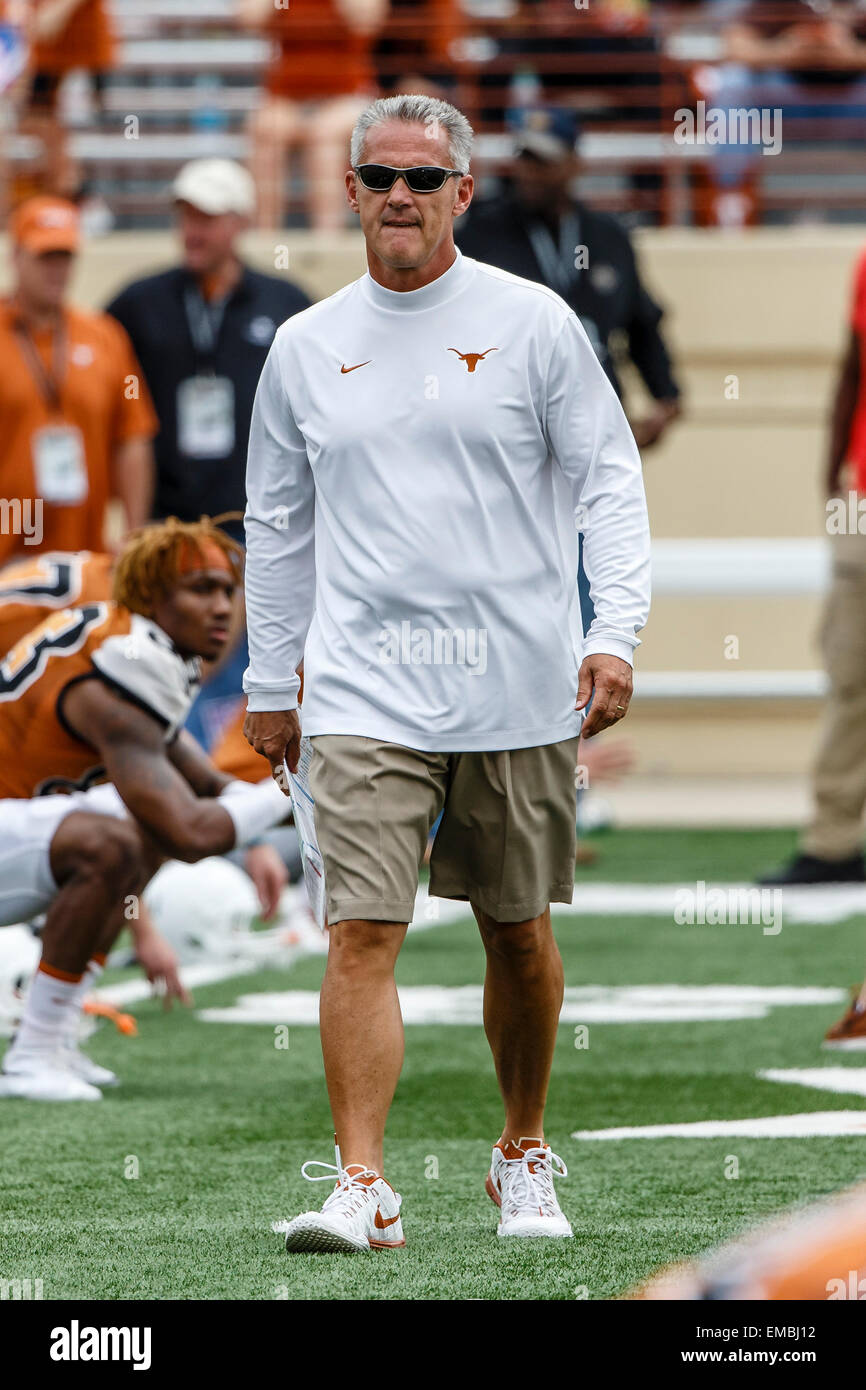 April 18, 2105 Texas Longhorns assistant head coach Shawn Watson