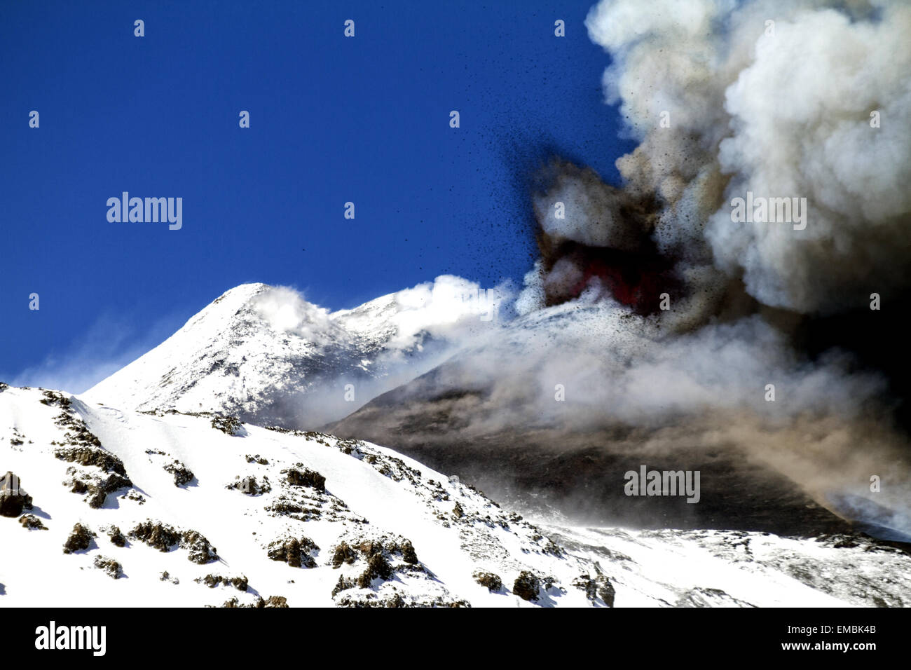 Volcanic ash emission Stock Photo - Alamy