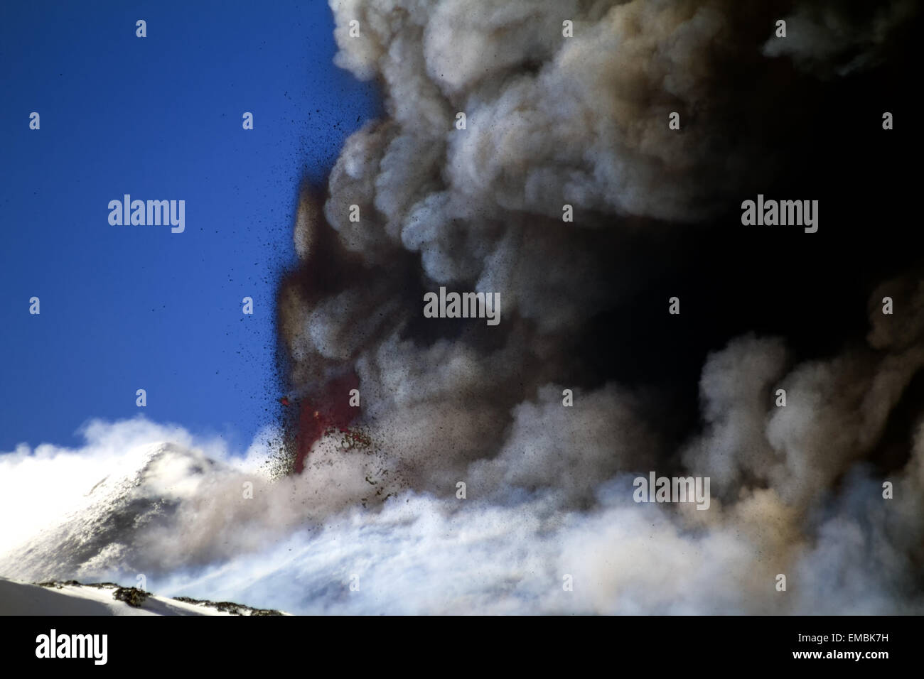 Volcanic ash emission Stock Photo - Alamy