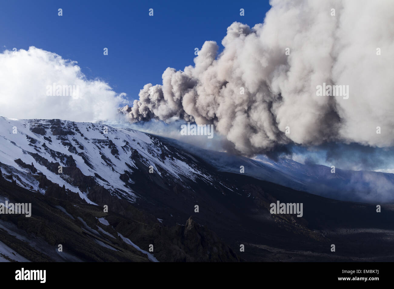 Volcanic ash emission Stock Photo - Alamy