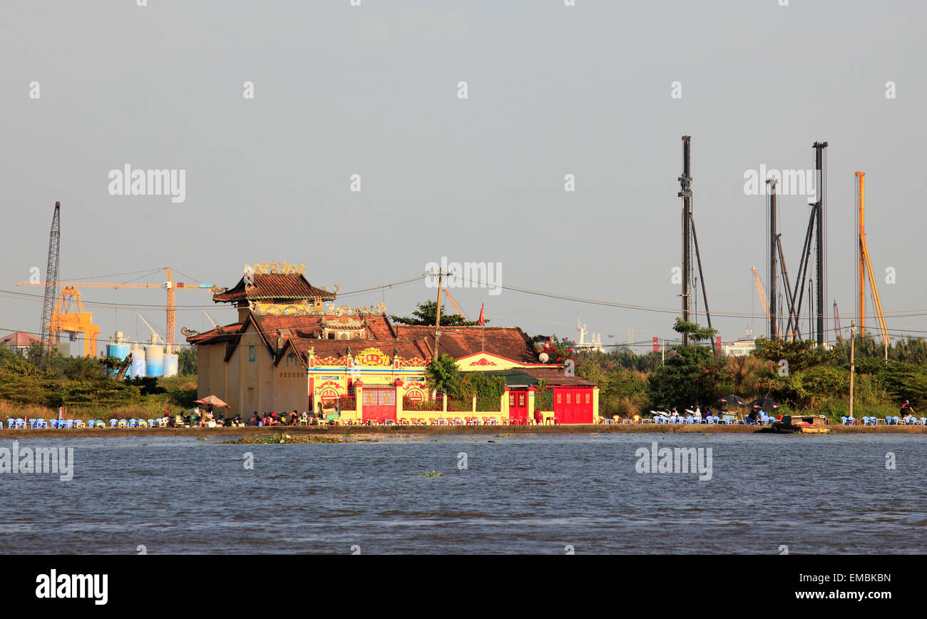 Vietnam, Ho Chi Minh City, Saigon, Saigon River, harbor, Stock Photo