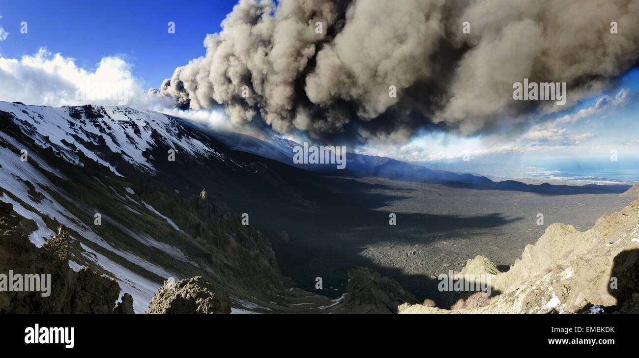 Volcanic ash emission Stock Photo - Alamy