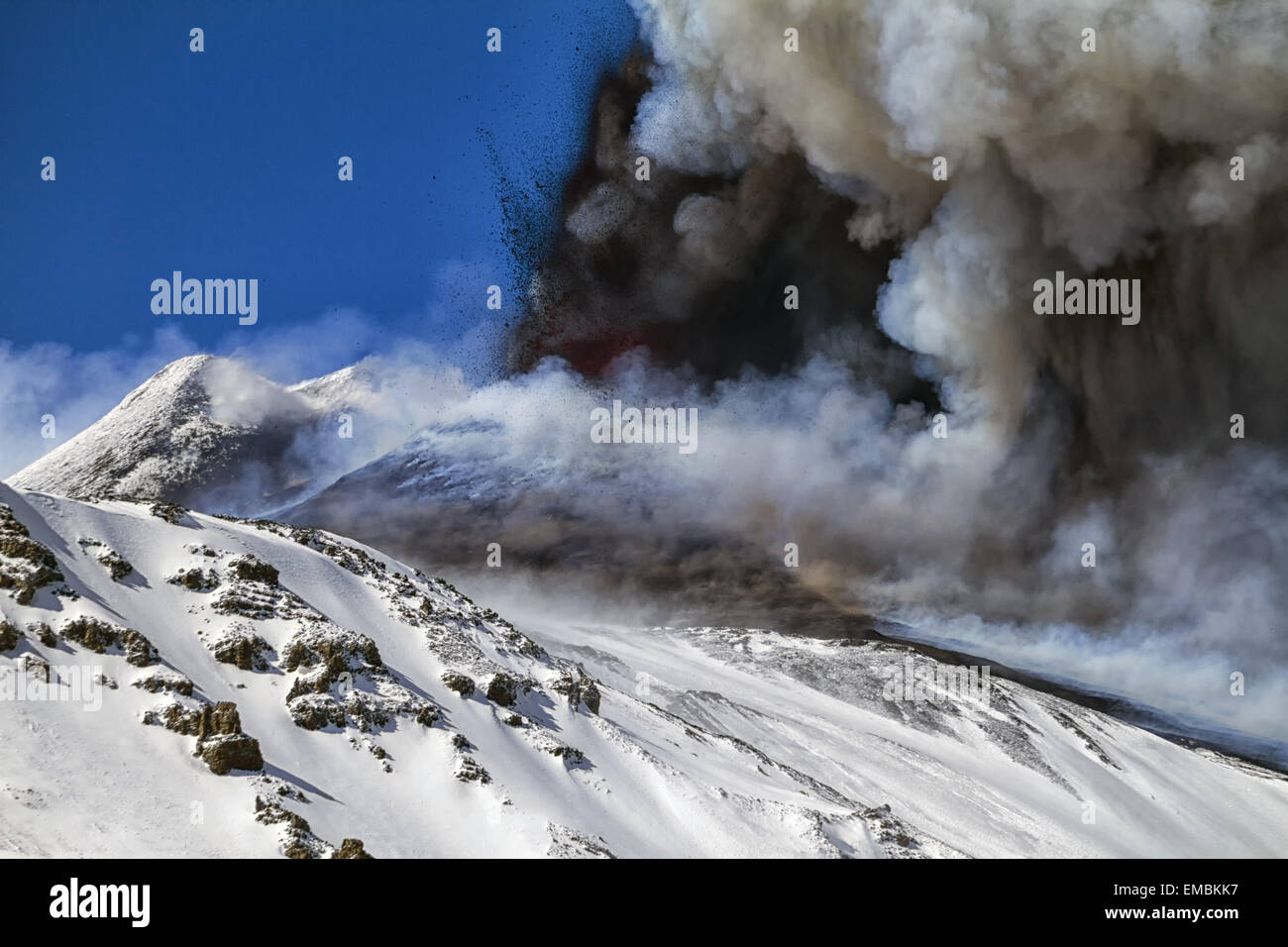 Volcanic ash emission Stock Photo - Alamy