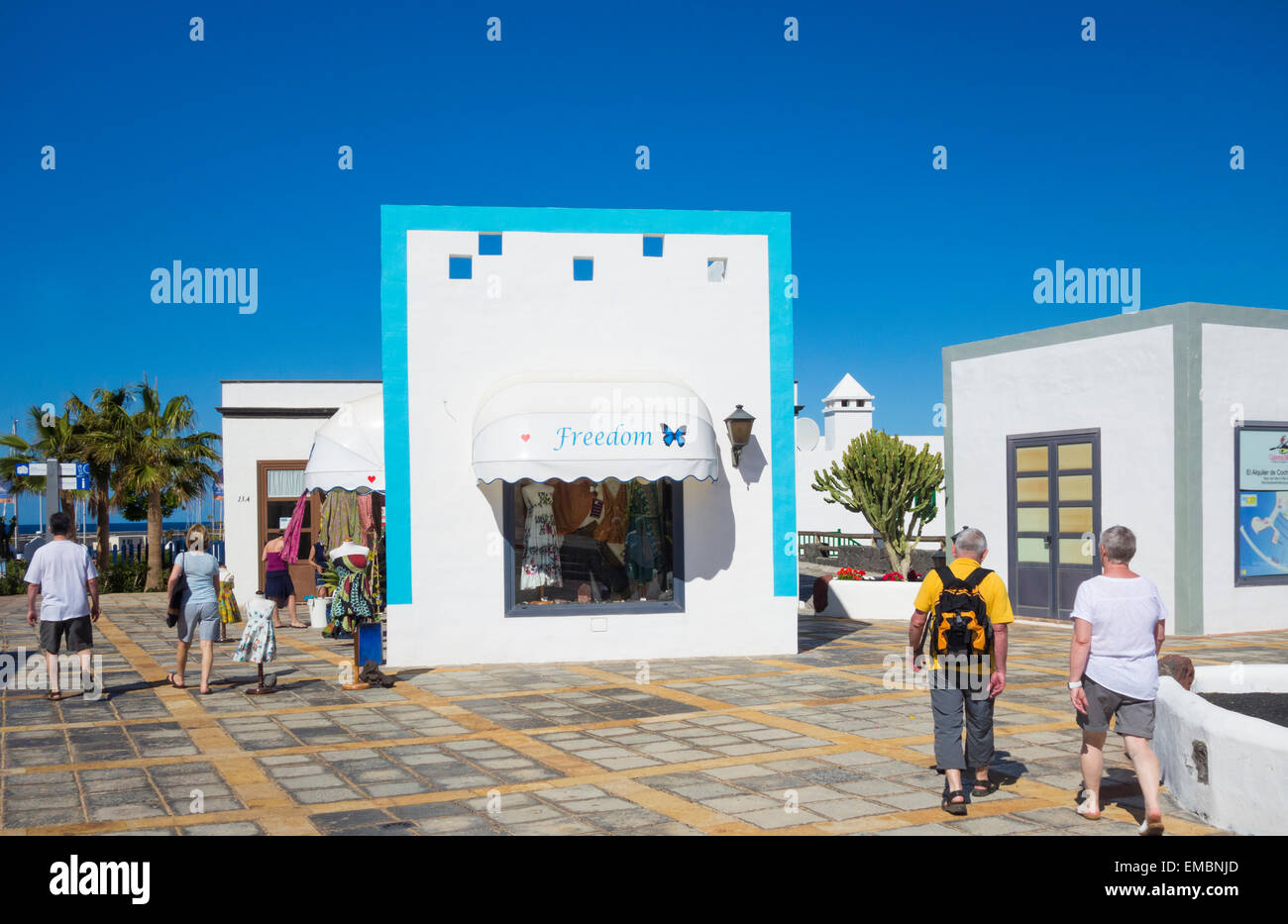 Rubicon Marina, Playa Blanca, Lanzarote, Canary Islands, Spain Stock Photo