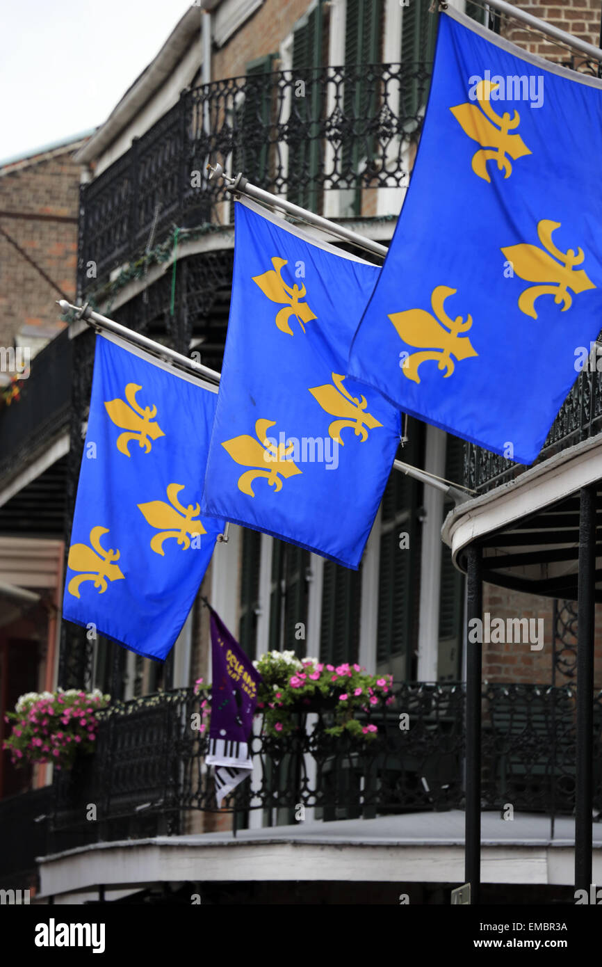 French fleur de lis flag hi-res stock photography and images - Alamy