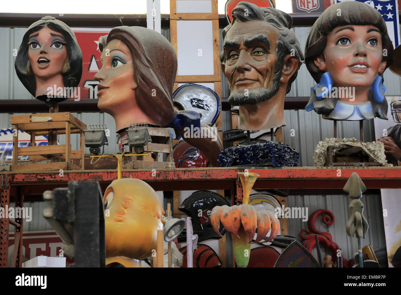 where are mardi gras floats stored