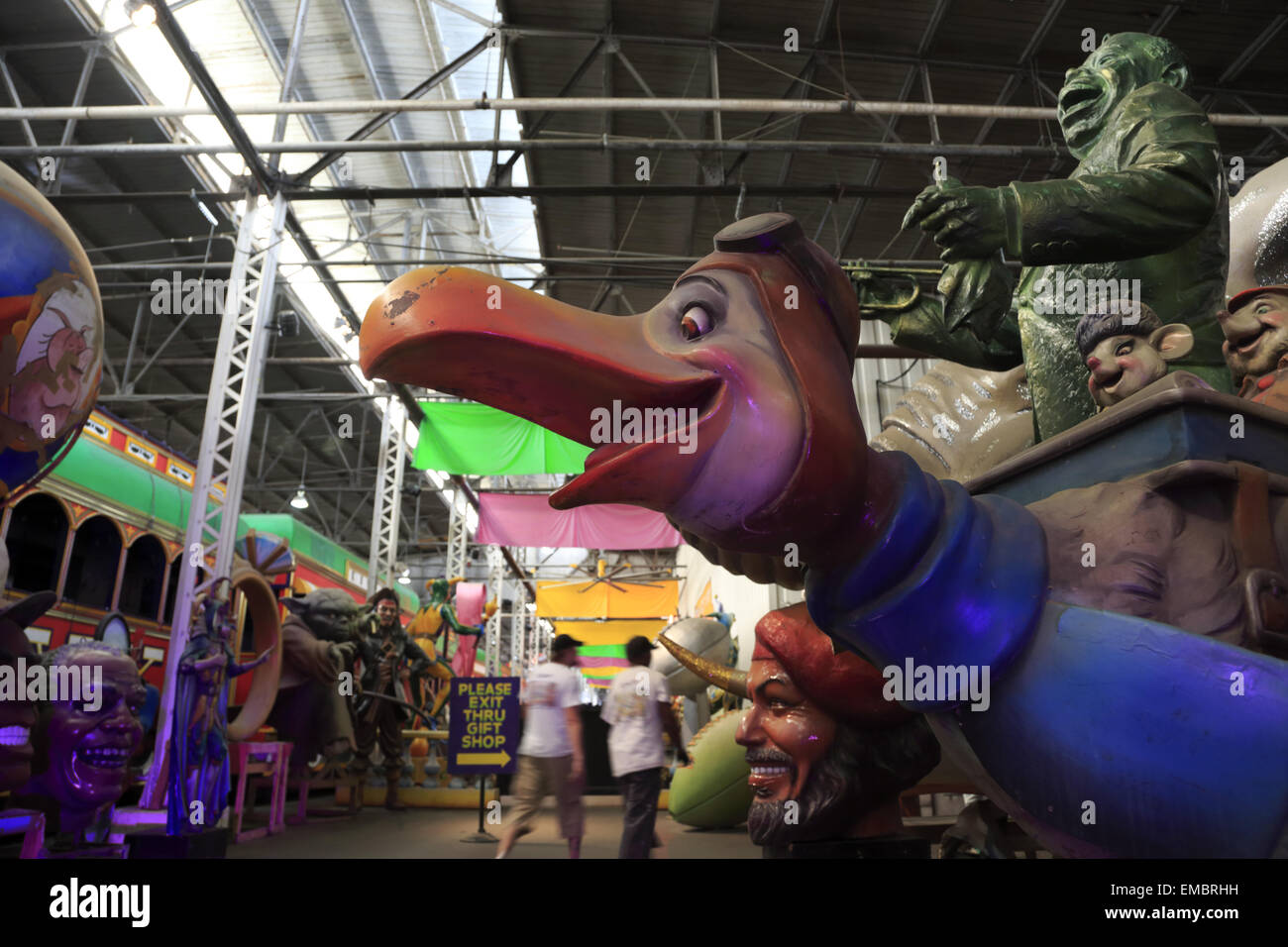 Various Figures For Decorating The Mardi Gras Parade Floats