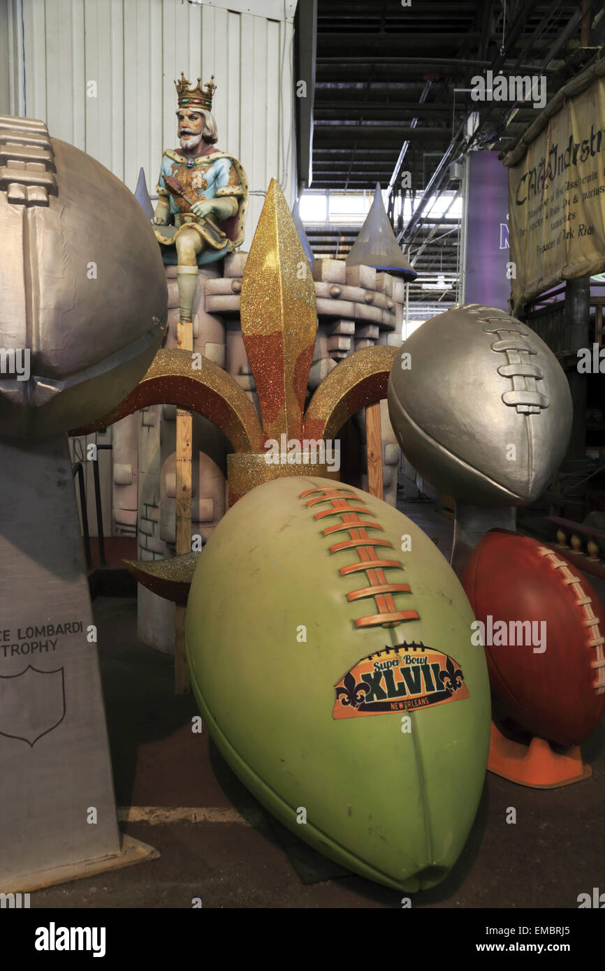 where are mardi gras floats stored