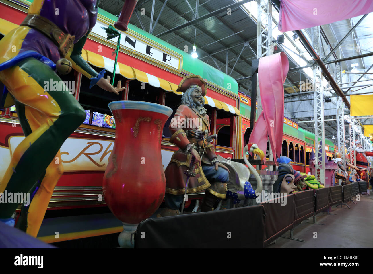 Various Figures For Decorating The Mardi Gras Parade Floats