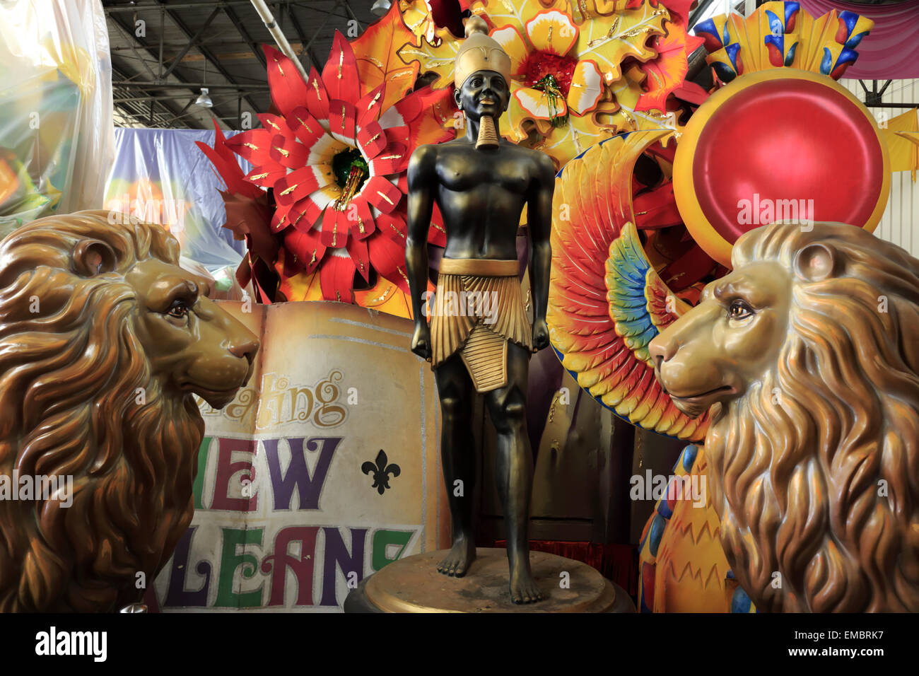 where are mardi gras floats stored