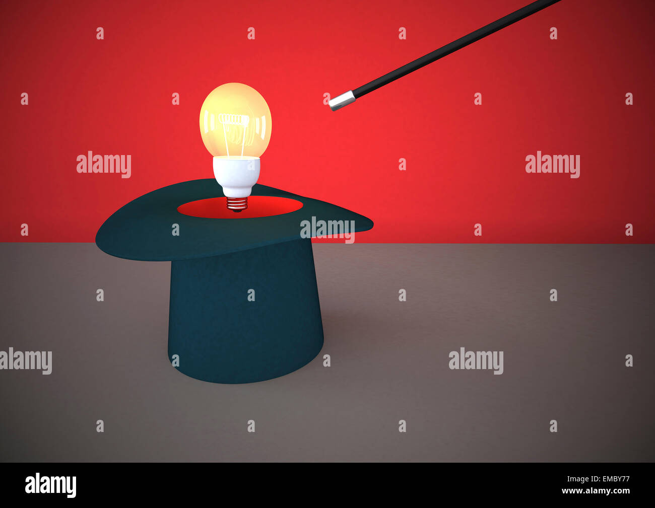 Top hat and magic wand hires stock photography and images Alamy