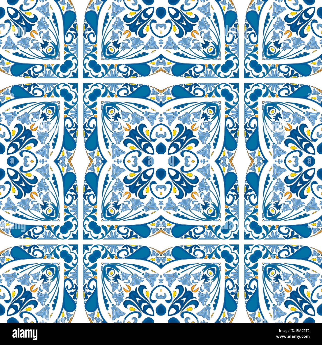 Made of blue tiles Stock Vector Images - Alamy