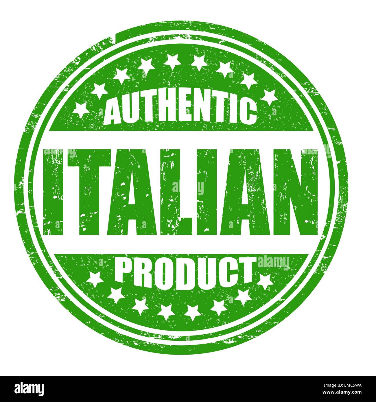 Authentic italian product stamp Stock Vector
