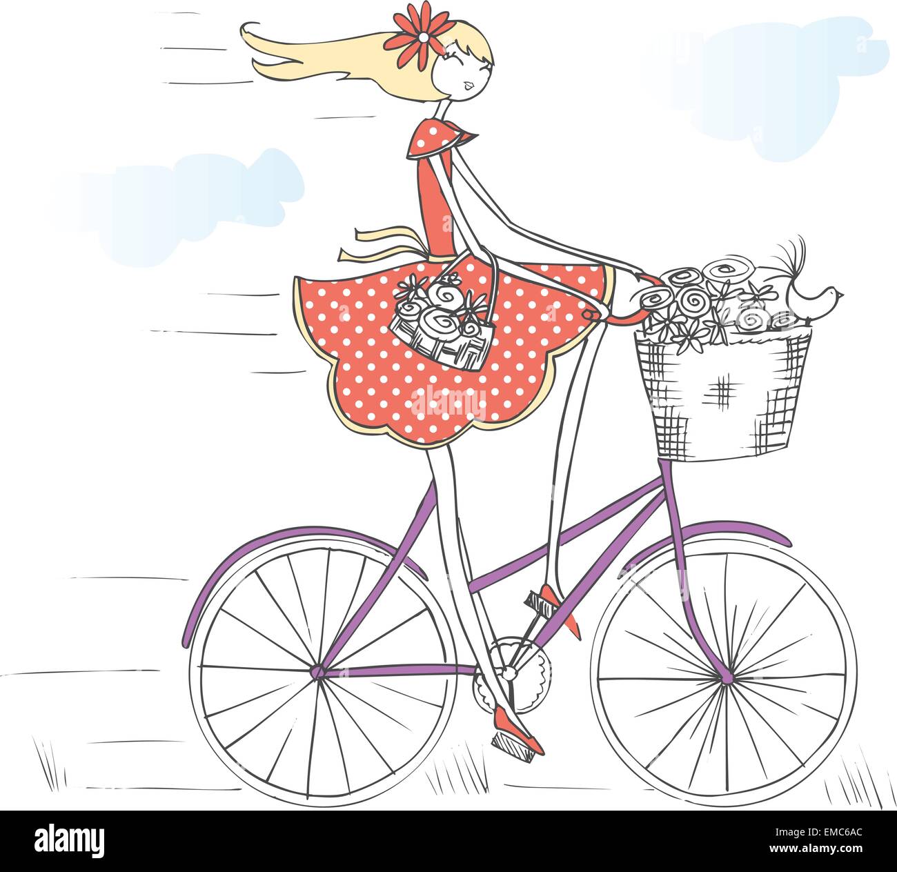riding my bicycle