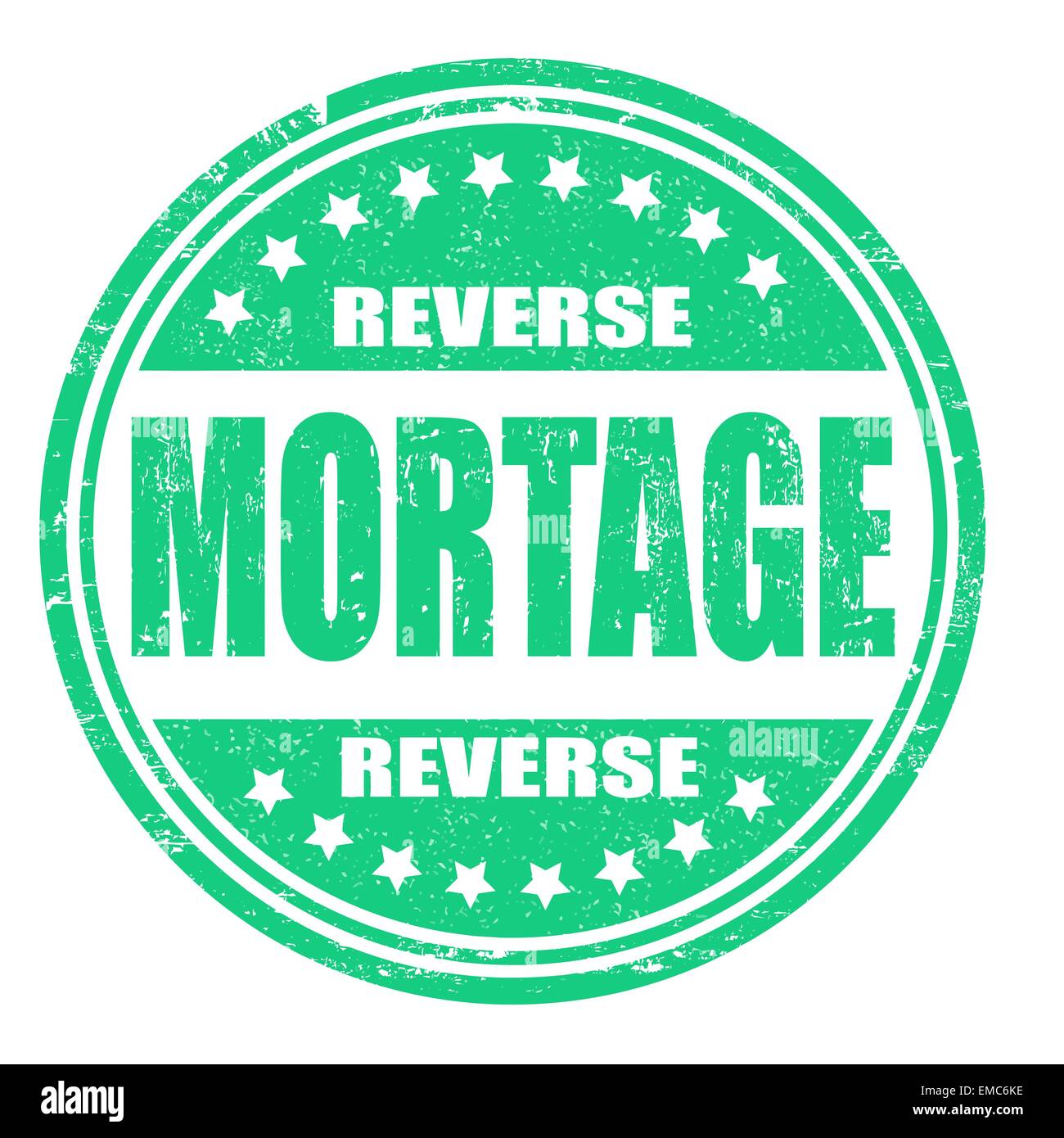 Reverse mortgage stamp Stock Vector