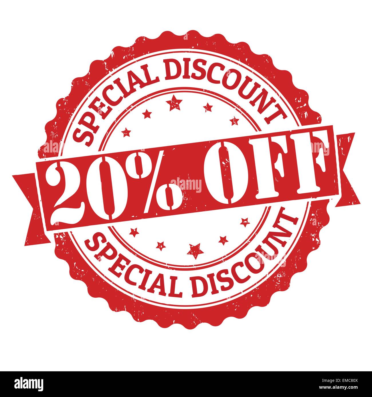 Special discount 20% off stamp Stock Vector Image  Art - Alamy
