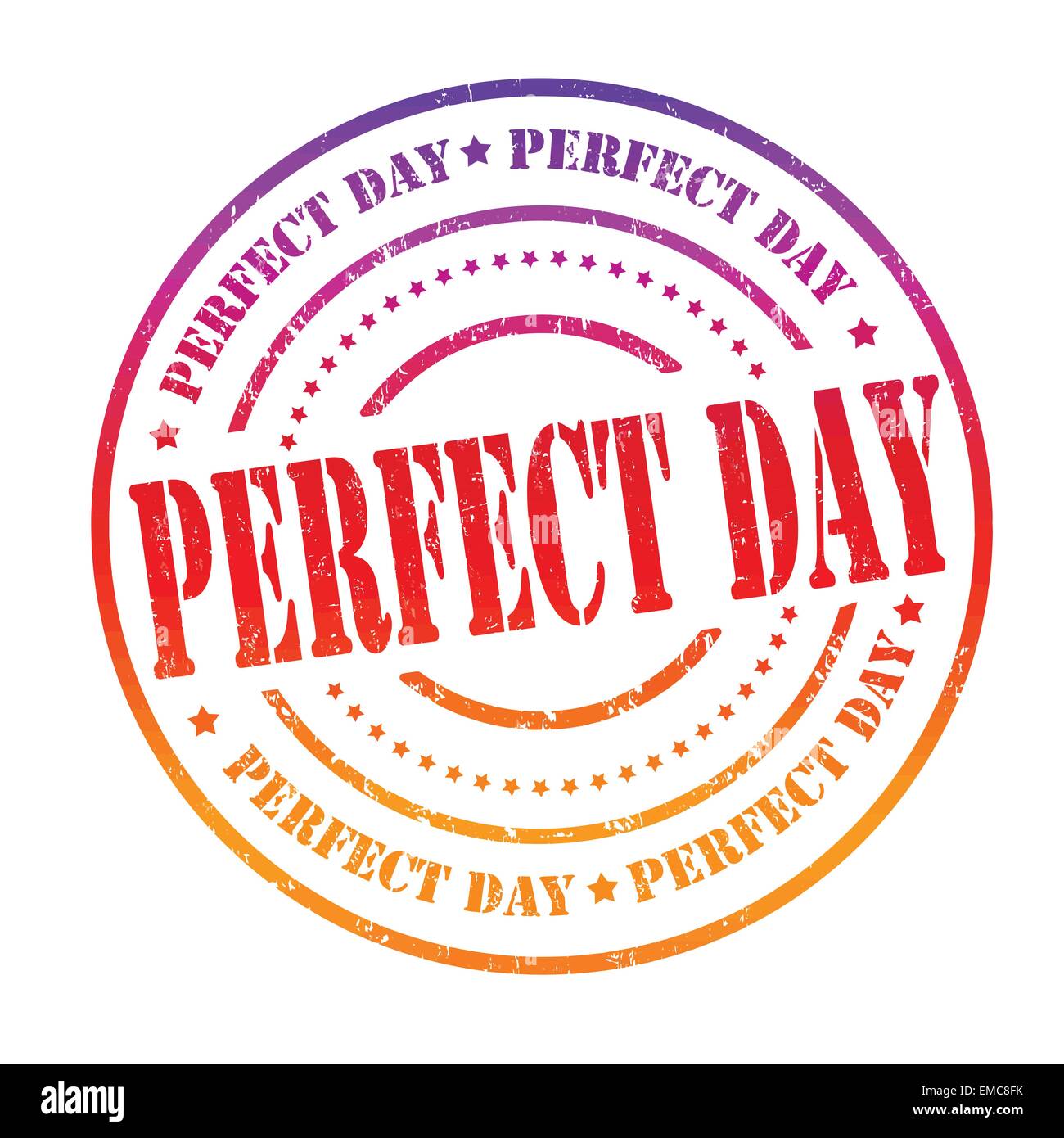 Perfect day stamp Stock Vector