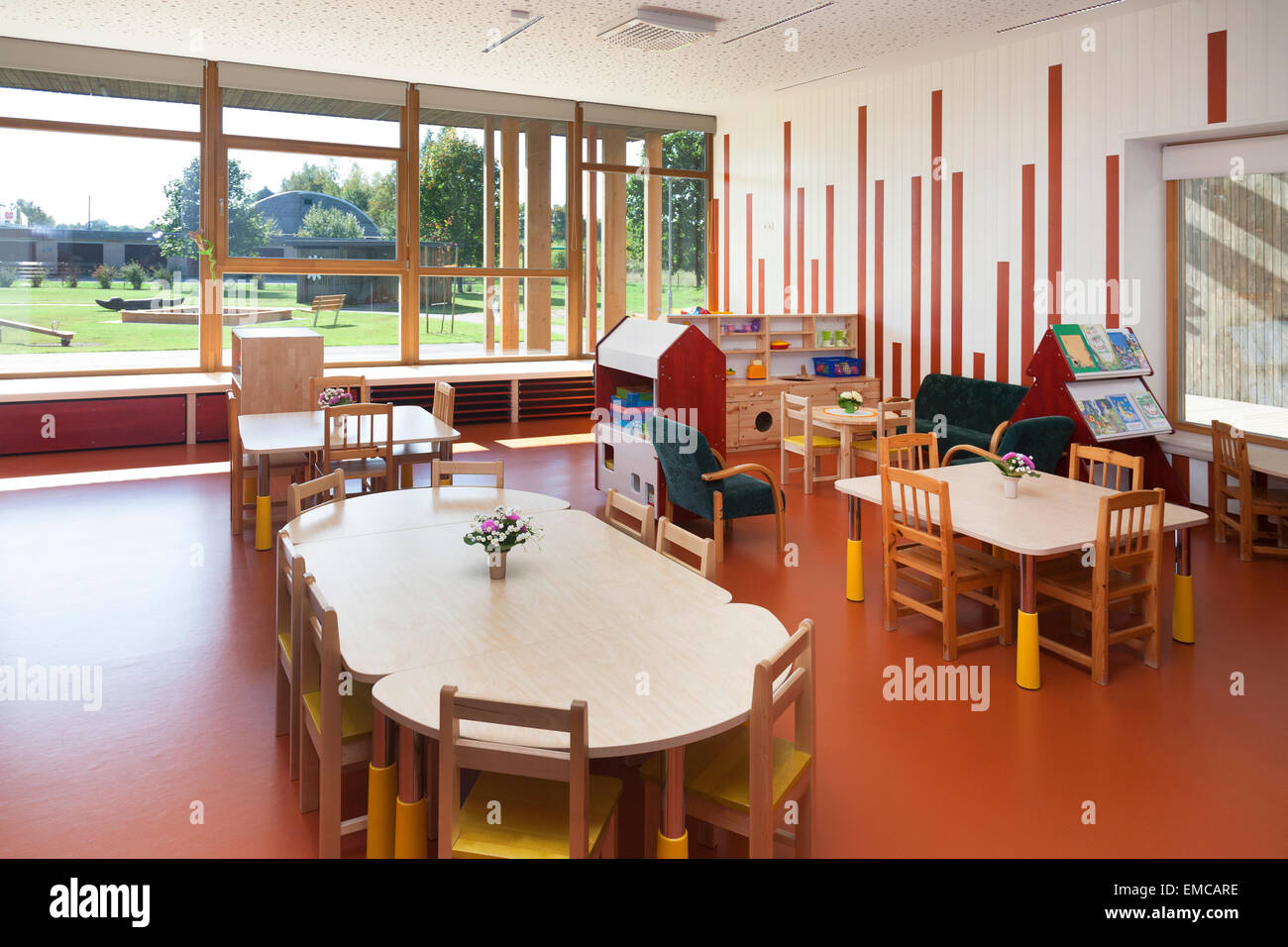 Estonia, playroom of a newly built kindergarten Stock Photo