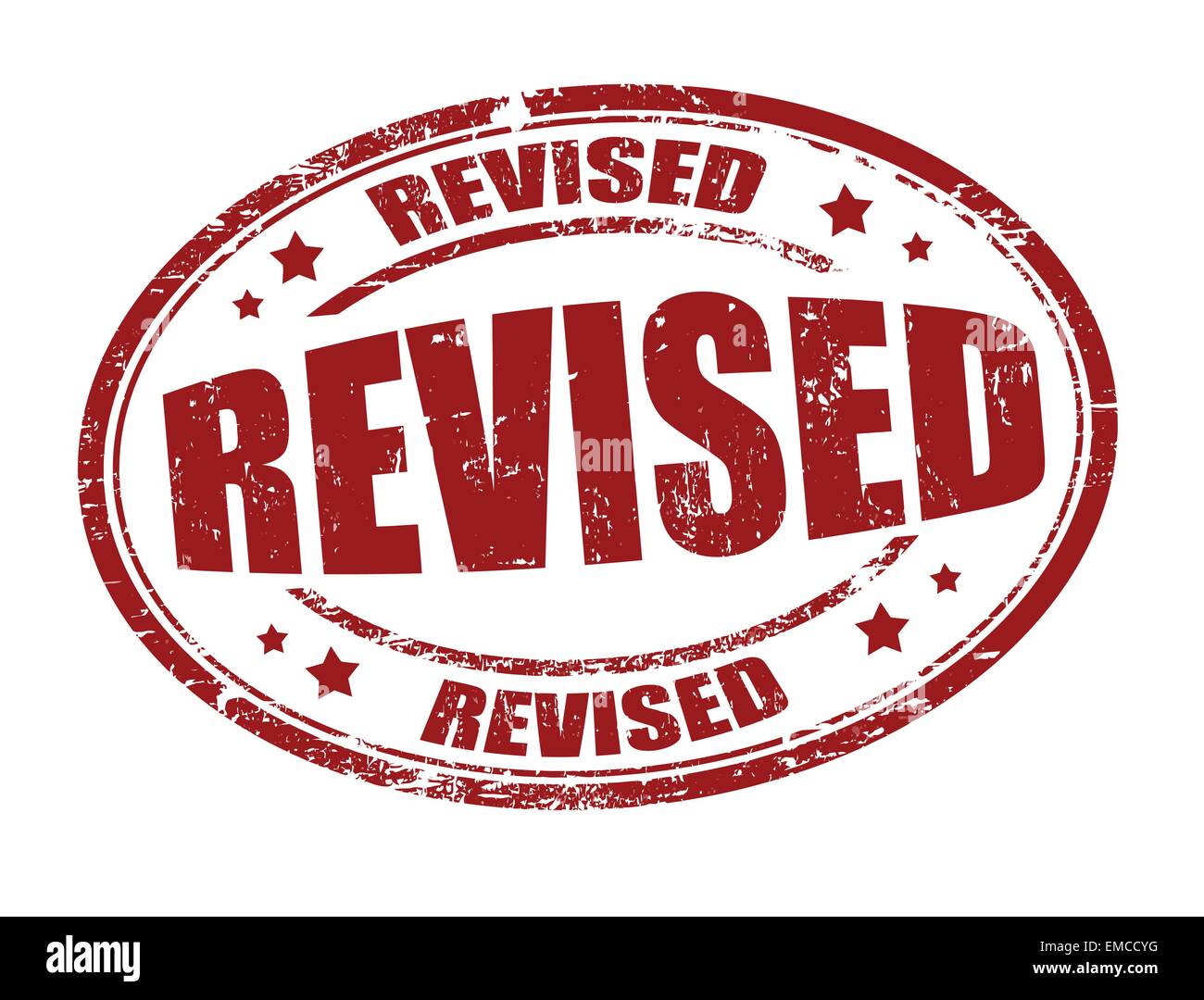 Revised stamp Stock Vector Image & Art Alamy