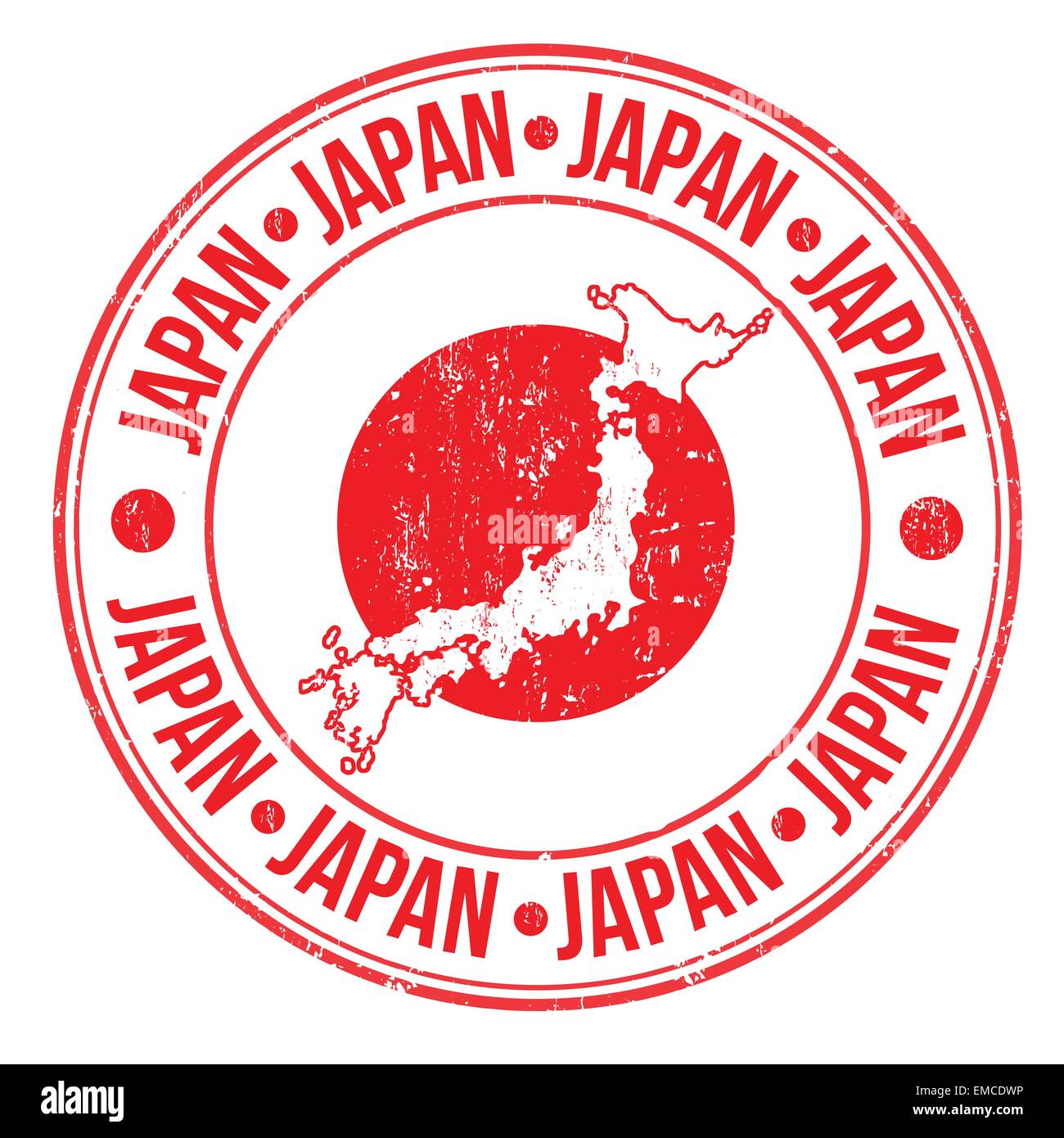 Japan stamp Stock Vector