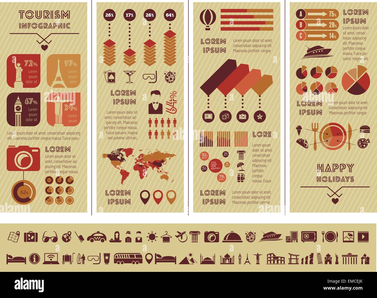 Travel Infographic Template Stock Vector Image & Art - Alamy