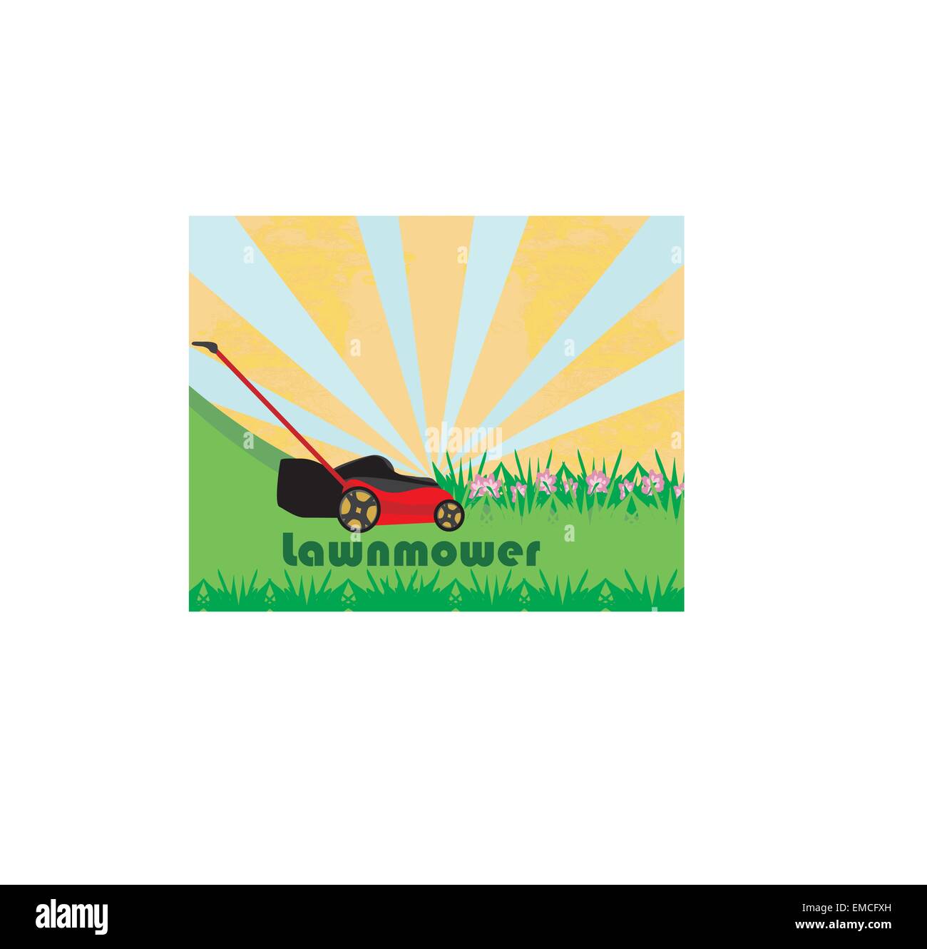 Lawn mower blades Stock Vector Images Alamy