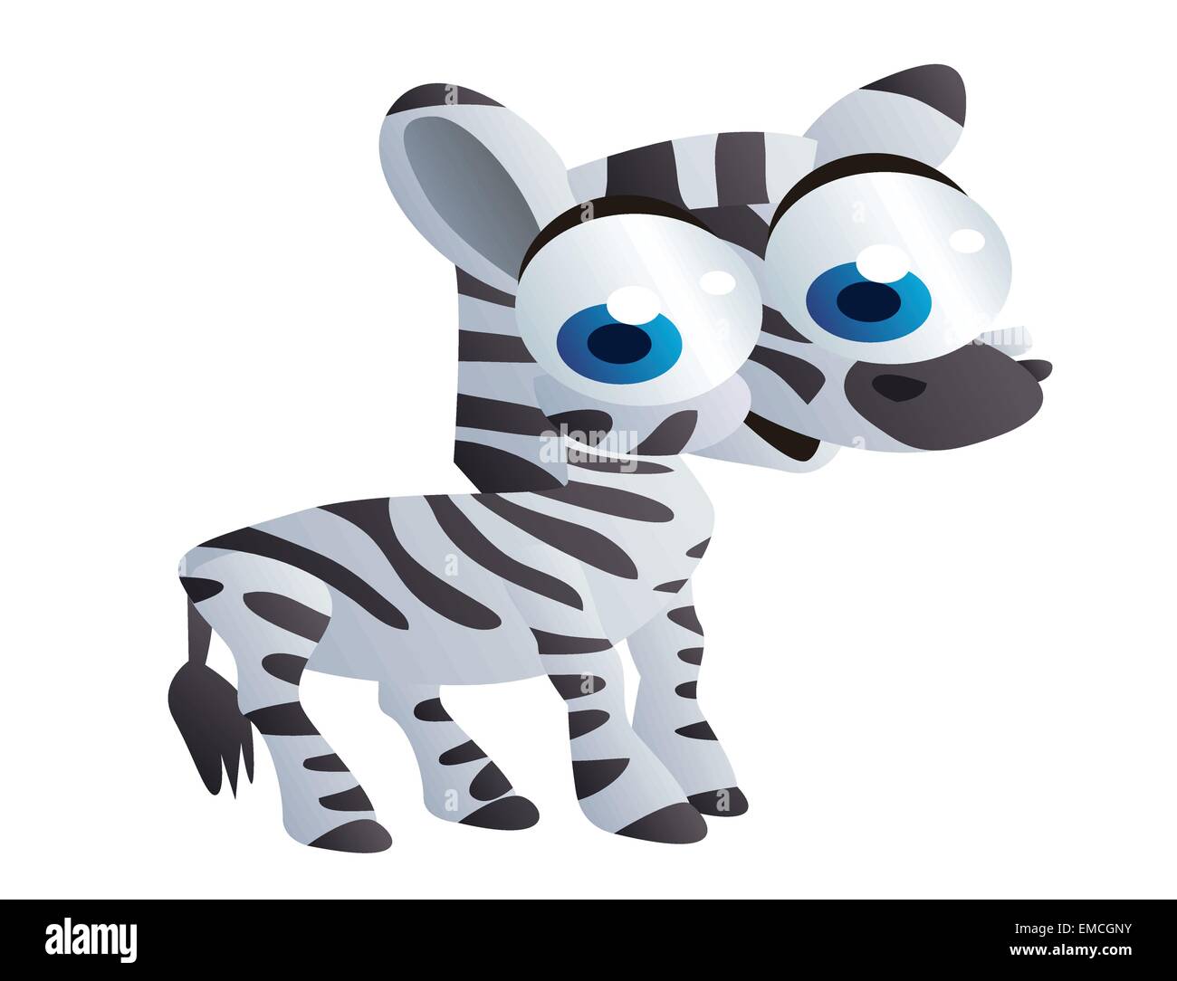 zebra cartoon Stock Vector