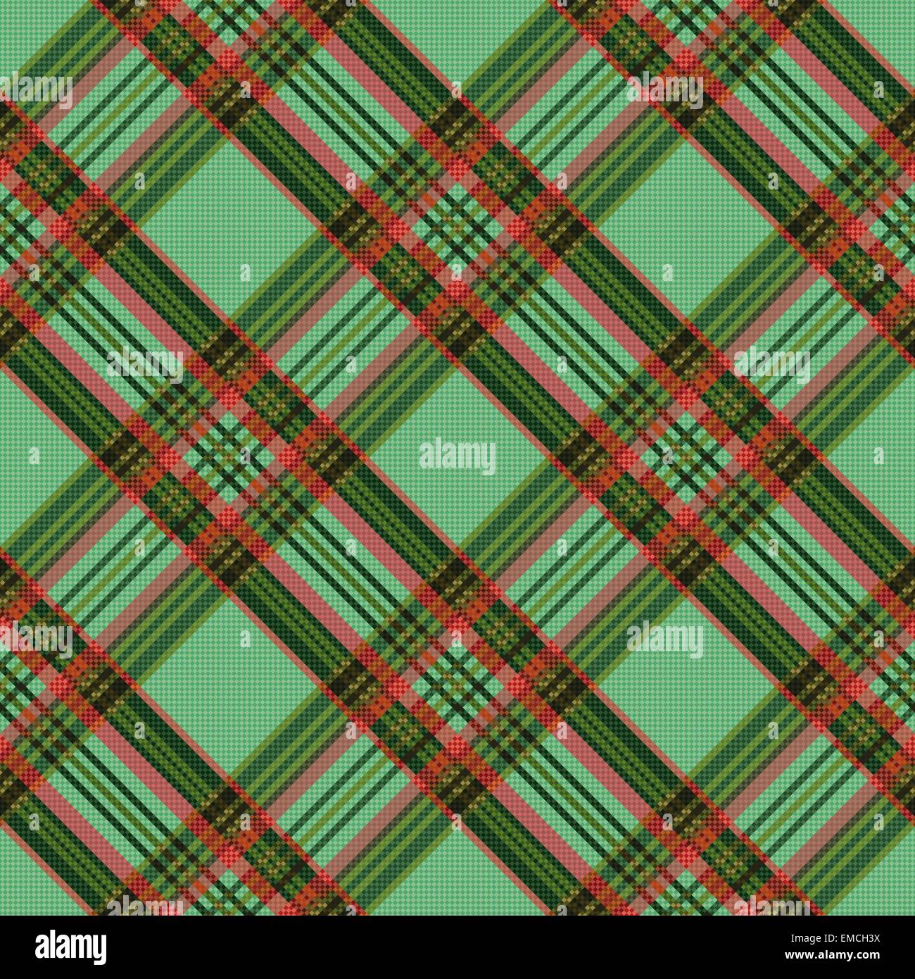 Diagonal checkered tartan fabric seamless texture Stock Vector Image ...