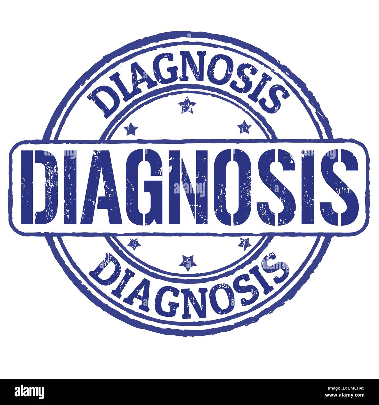 Diagnosis  stamp Stock Vector
