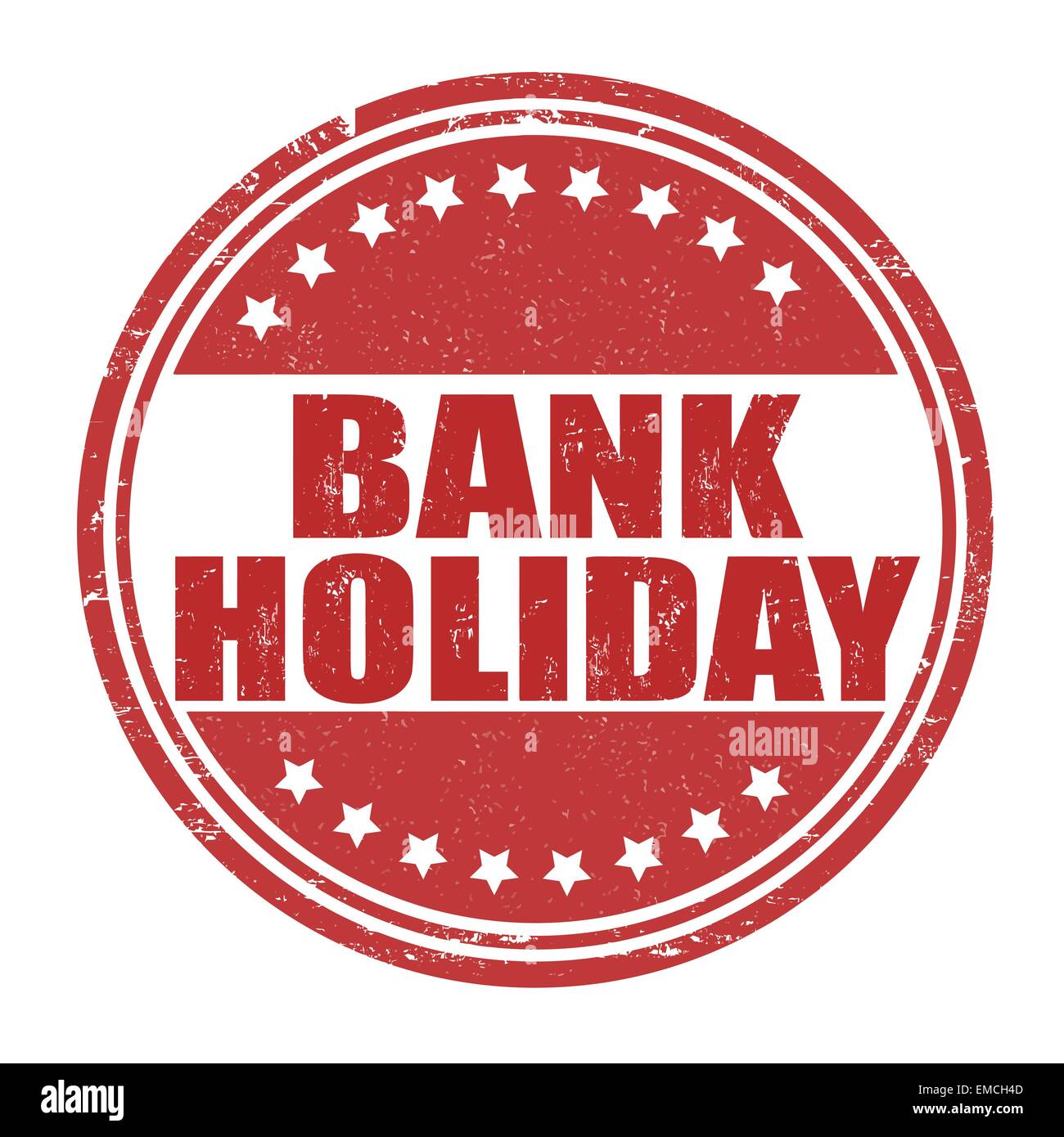 Bank holiday stamp Stock Vector