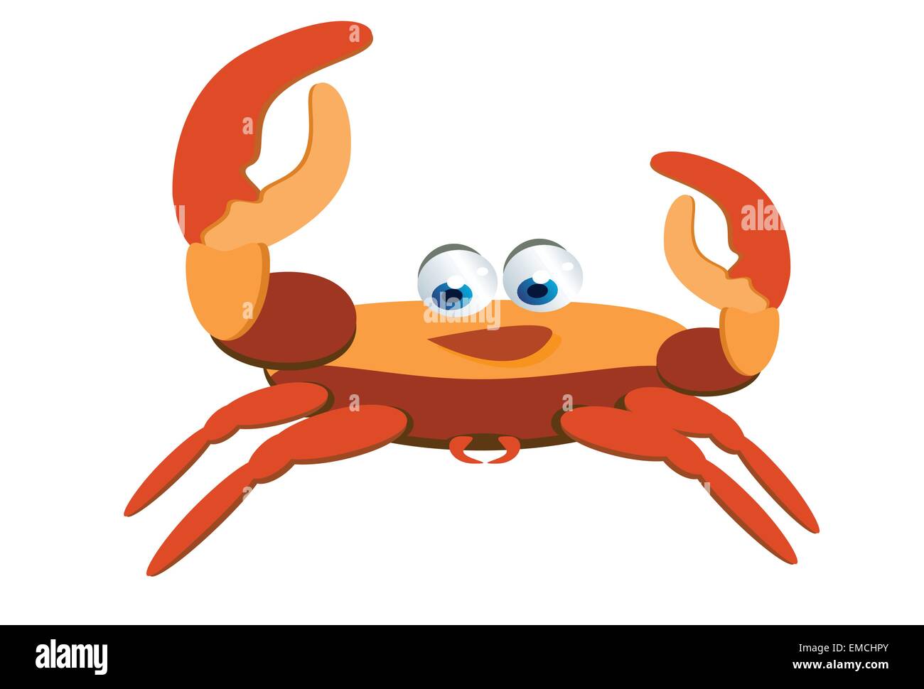 crab cartoon Stock Vector