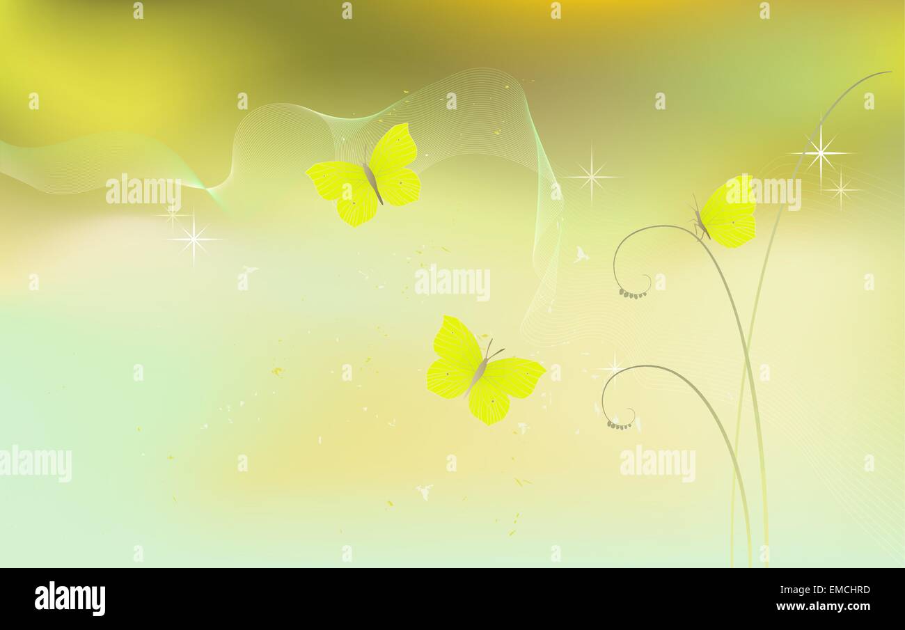 Vector background with a butterfly Stock Vector Image & Art - Alamy