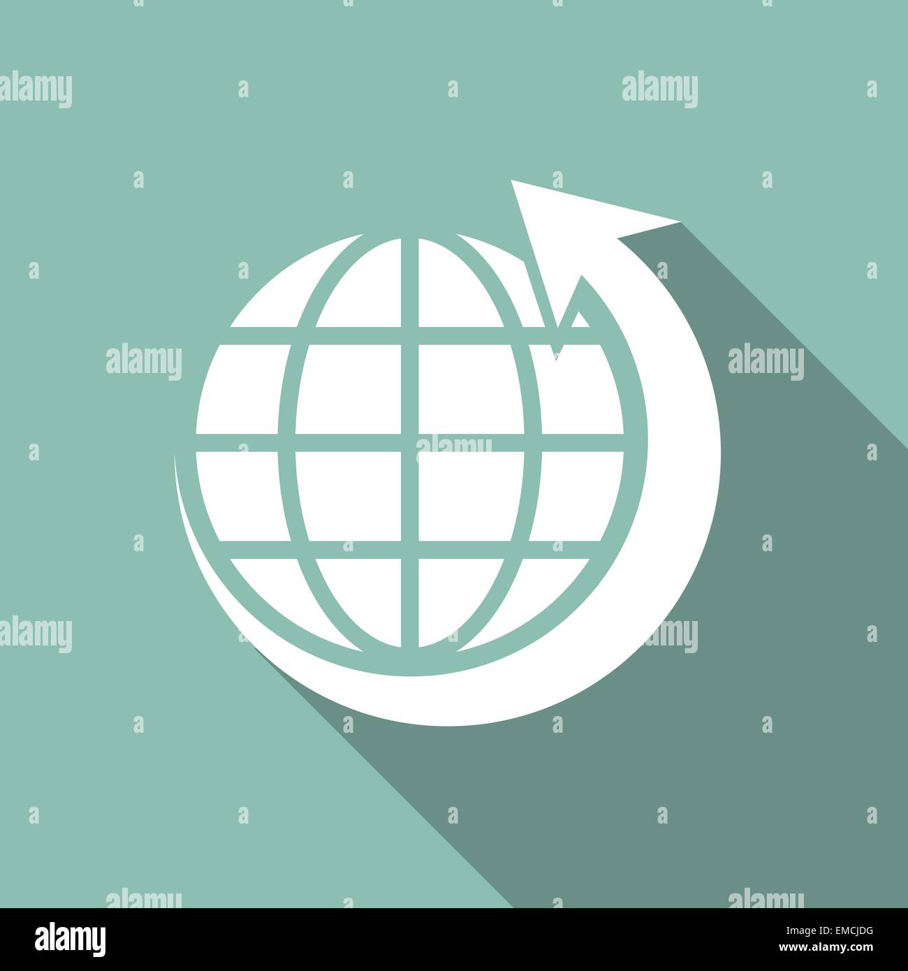 Eco Flat Icon Stock Vector Image & Art - Alamy