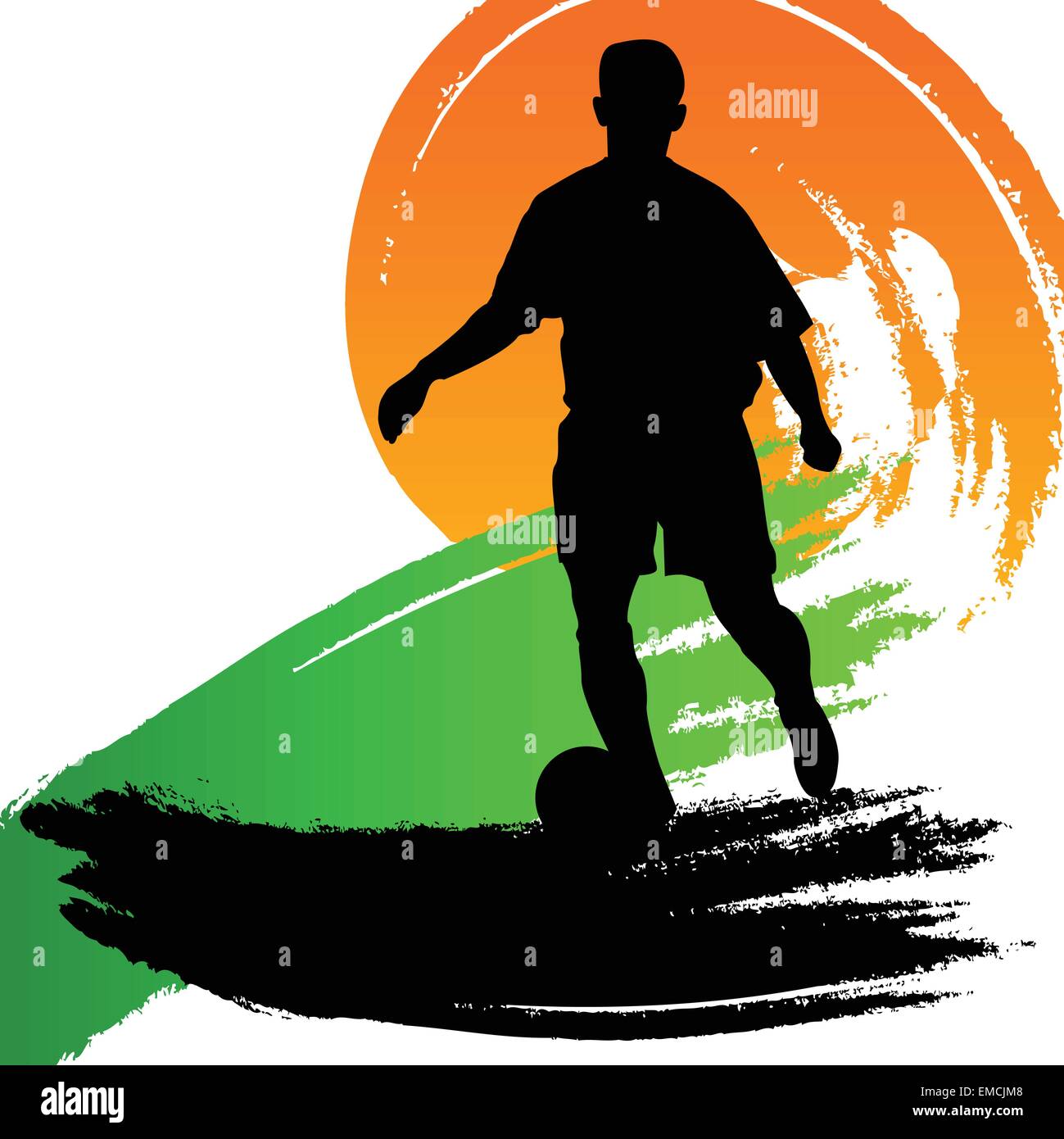 Soccer Player Training Stock Vector Images - Alamy
