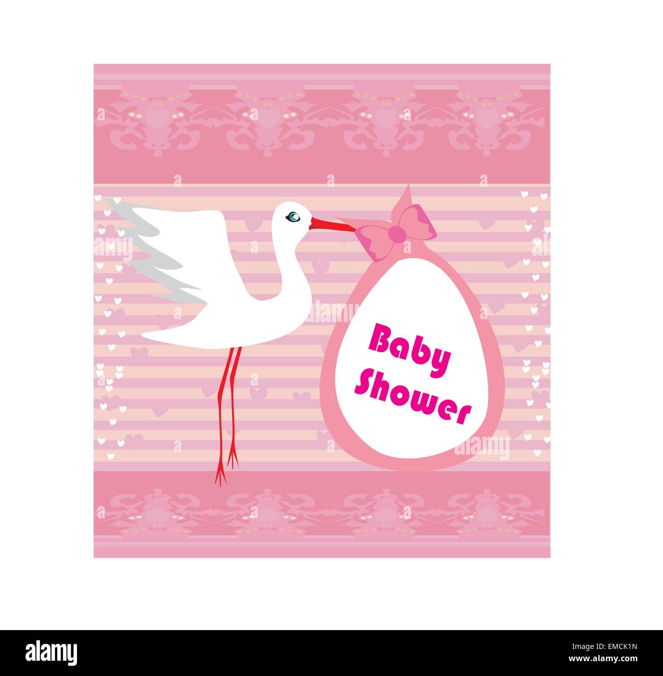 Baby shower greeting card Stock Vector Image & Art - Alamy