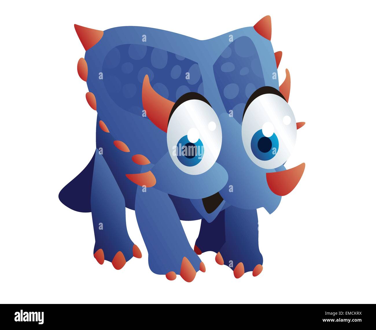 cute triceratops Stock Vector