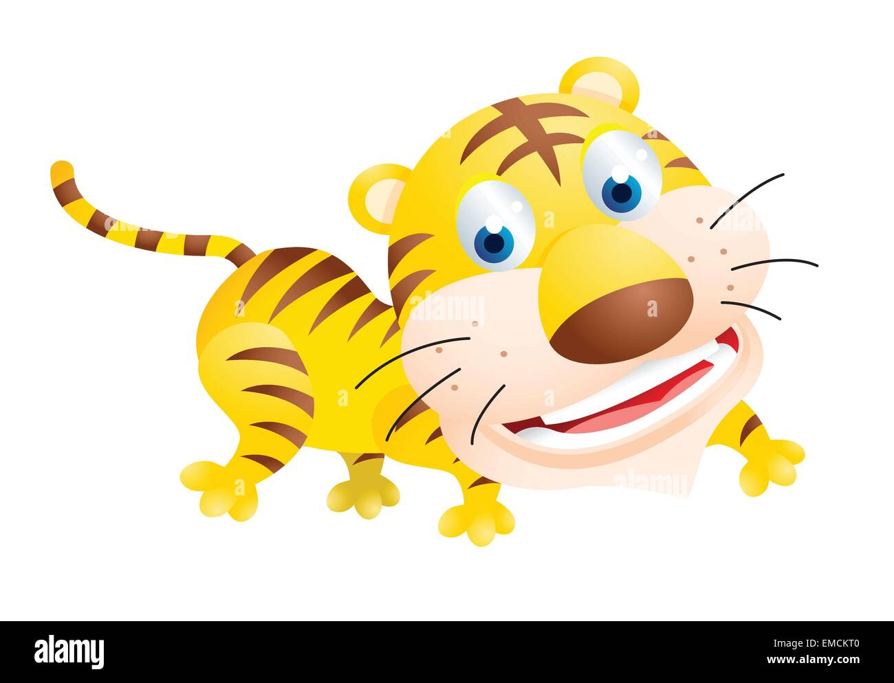 tiger cartoon Stock Vector