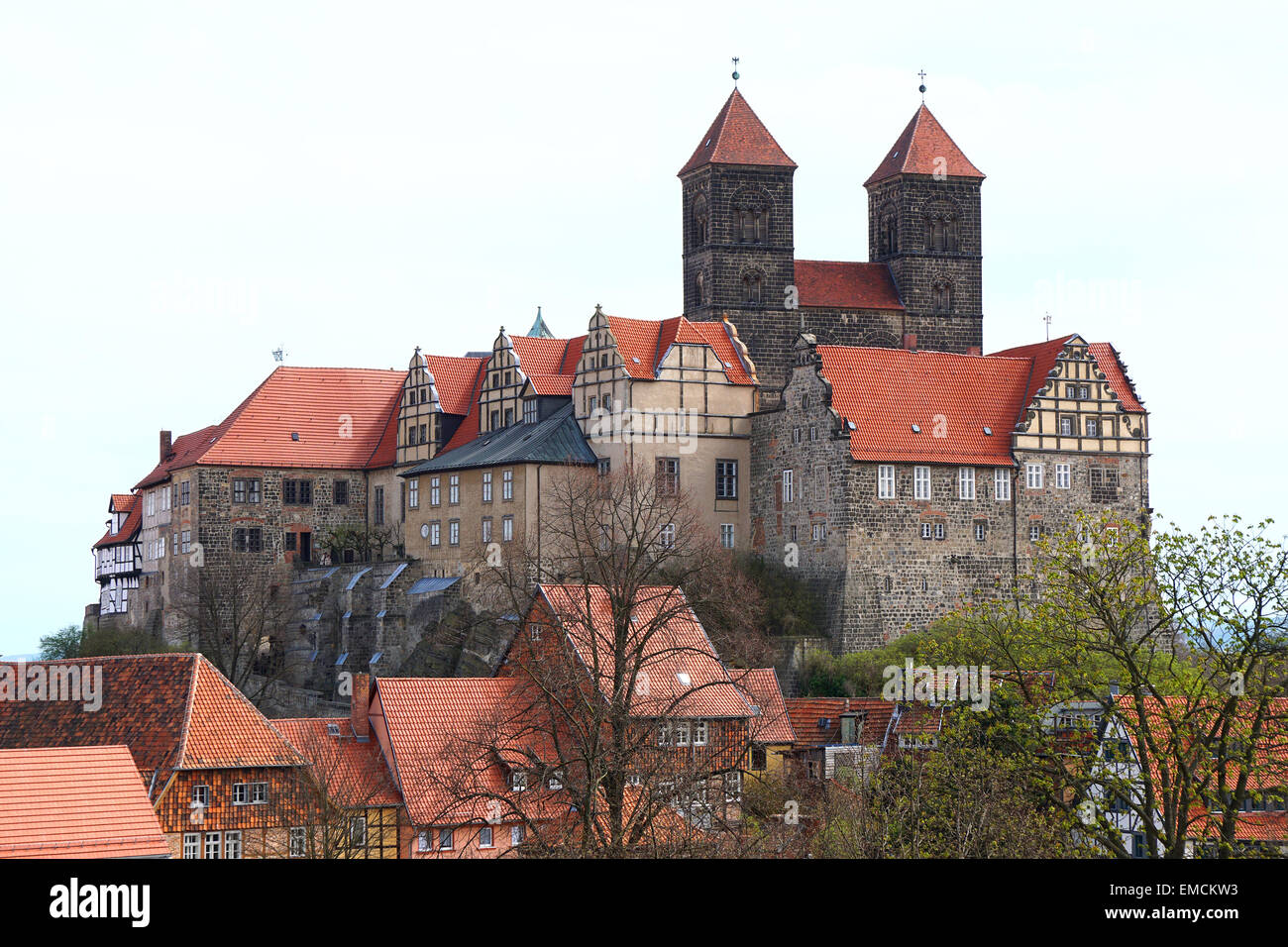 Quedlinburg castle Stock Photo