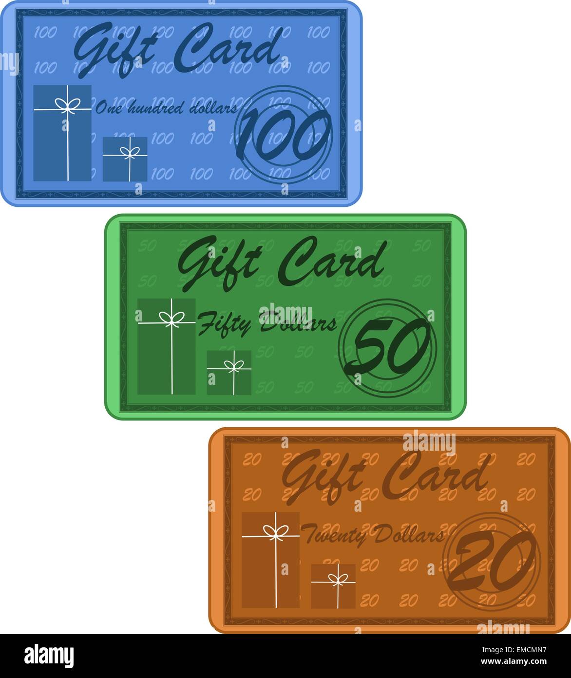 Gift cards store Stock Vector Images Alamy