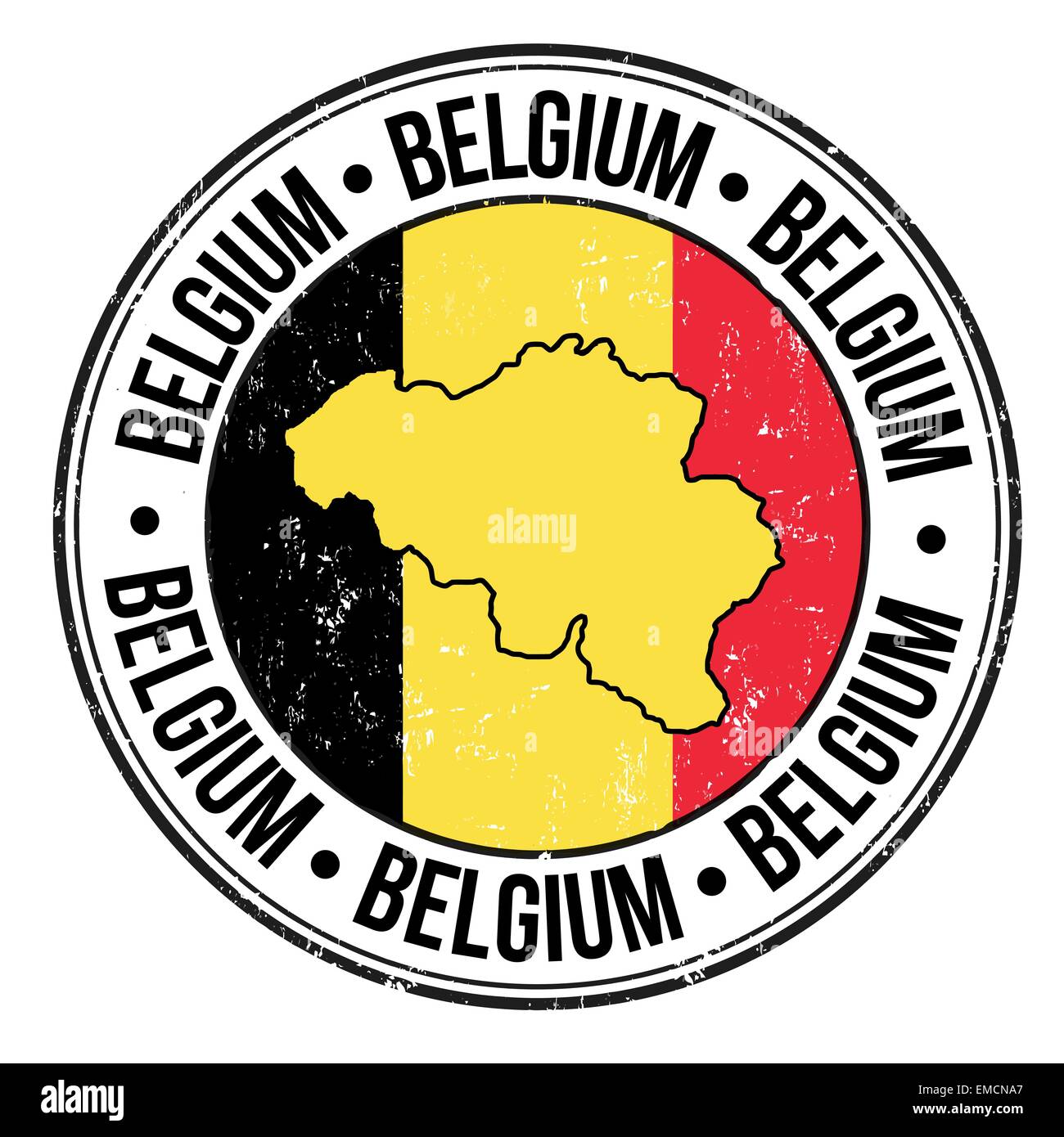 Belgium stamp Stock Vector