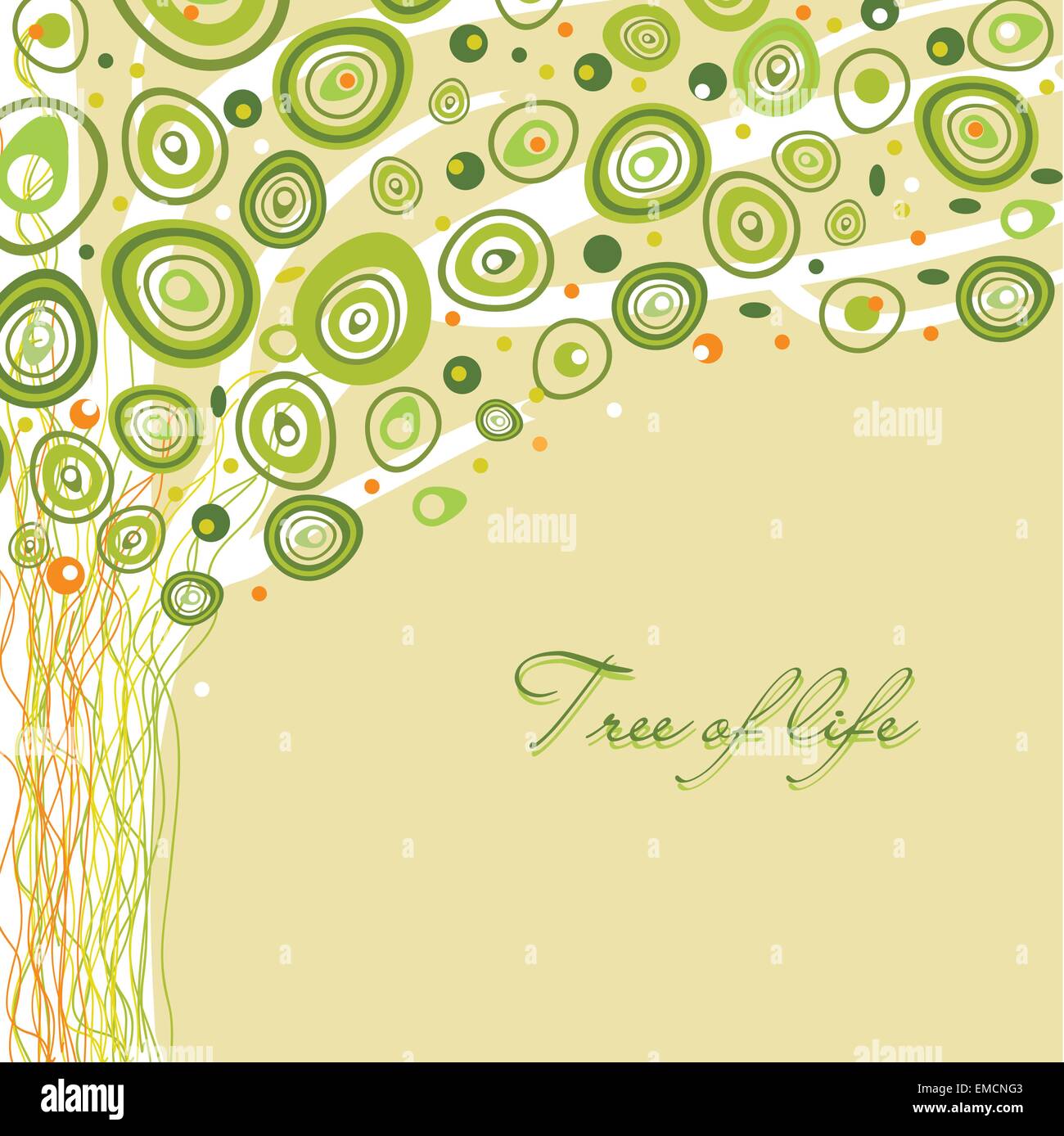 Abstract tree of life. Vector illustration in soft colors Stock Vector ...