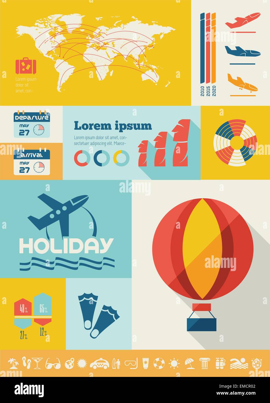 Travel Infographic Template Stock Vector Image & Art - Alamy